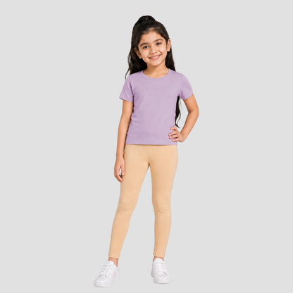 Girls' Leggings - Nude Colour