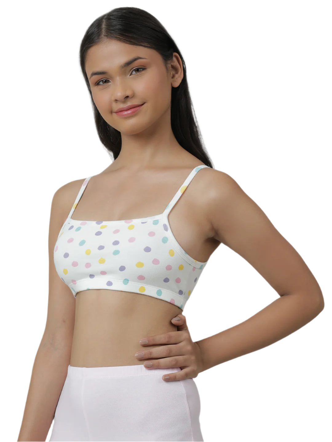 Beginners Bra - Polka Dot & Stripes Printed Pack of  4.