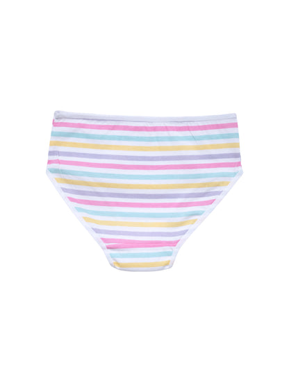 Girls Brief _Polka dot & Stripes All Over Print Pack of 7.