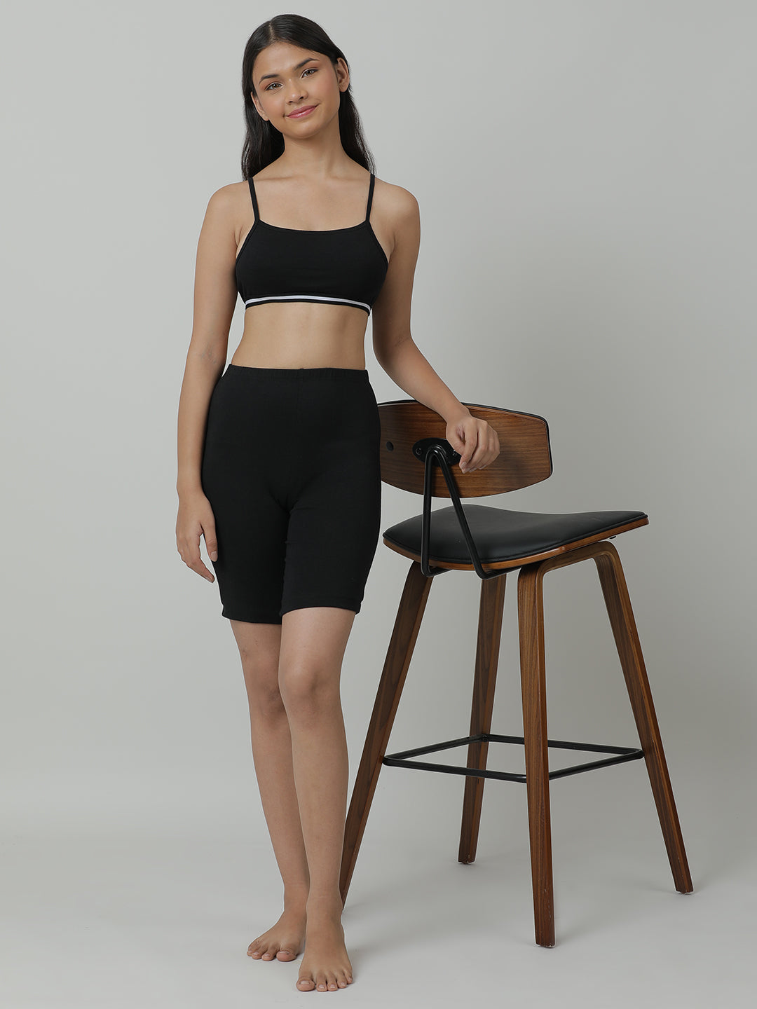 Beginners Bra | Padded | Double Layer - Pack of 1_Black