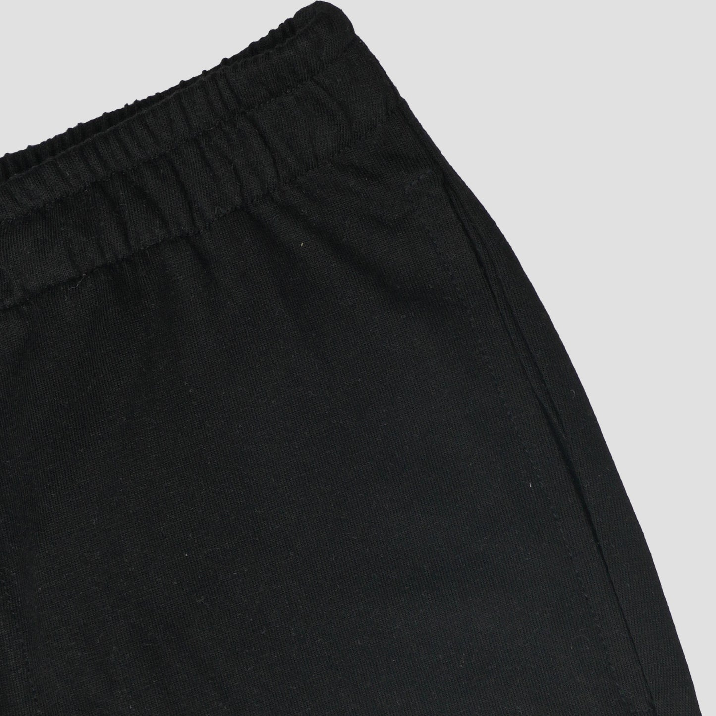Boys Solid Cotton Casual Shorts (Pack of 2 - Navy Blue & Black) | Elastic Waistband Regular Fit Shorts with Pockets