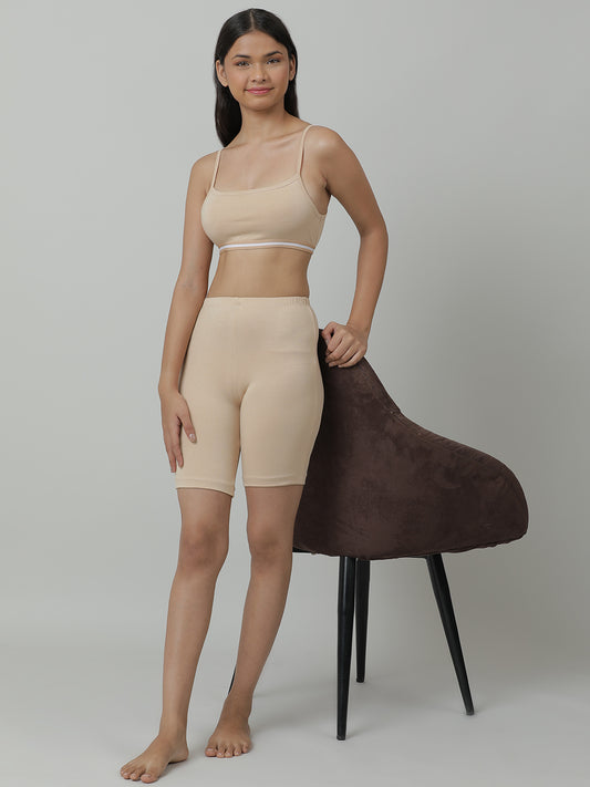Beginners Bra | Padded | Double Layer - Pack of 1_Nude