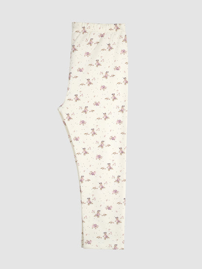 Girls Floral Print Leggings Pack of 1