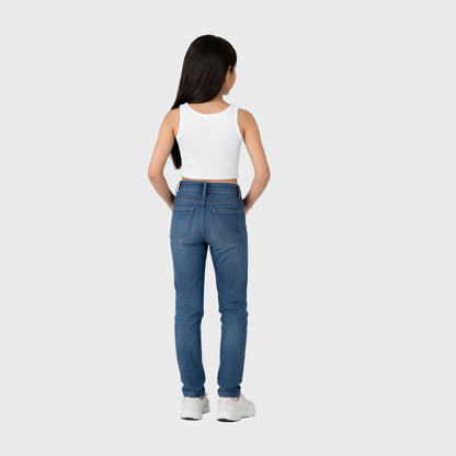 Girls' Cotton Crop Tank Top - Black