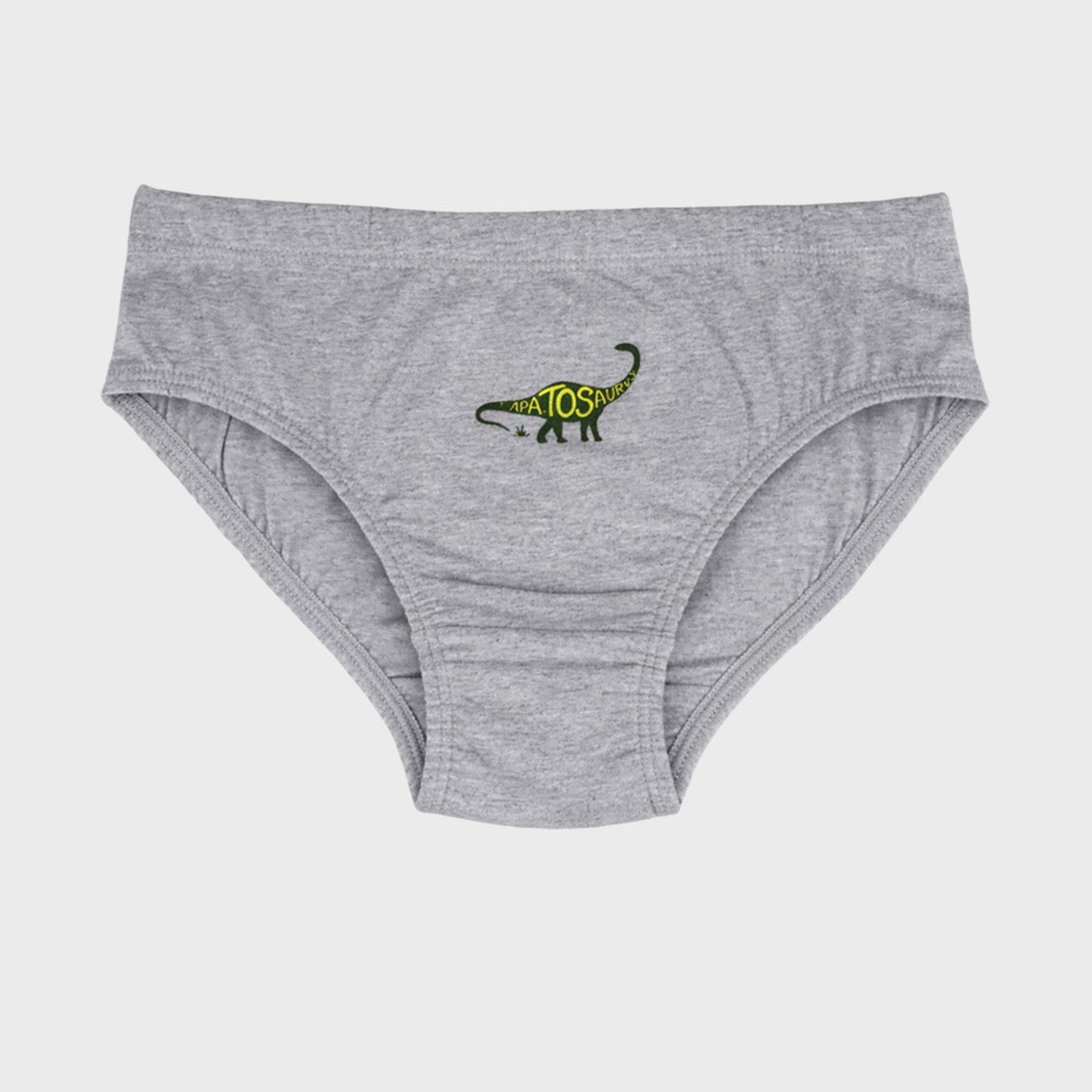 CharmnCherish Boys' Dino Printed Cotton Brief - Pack Of 3 for 2-16 Years - front view