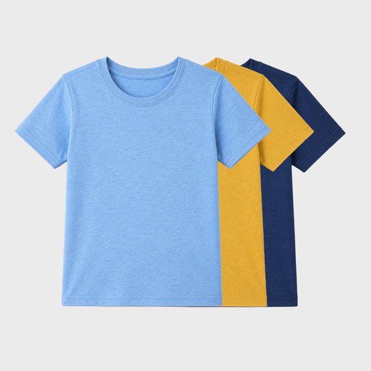 Boys' Cotton Tshirt Half Sleeve Pack of 3