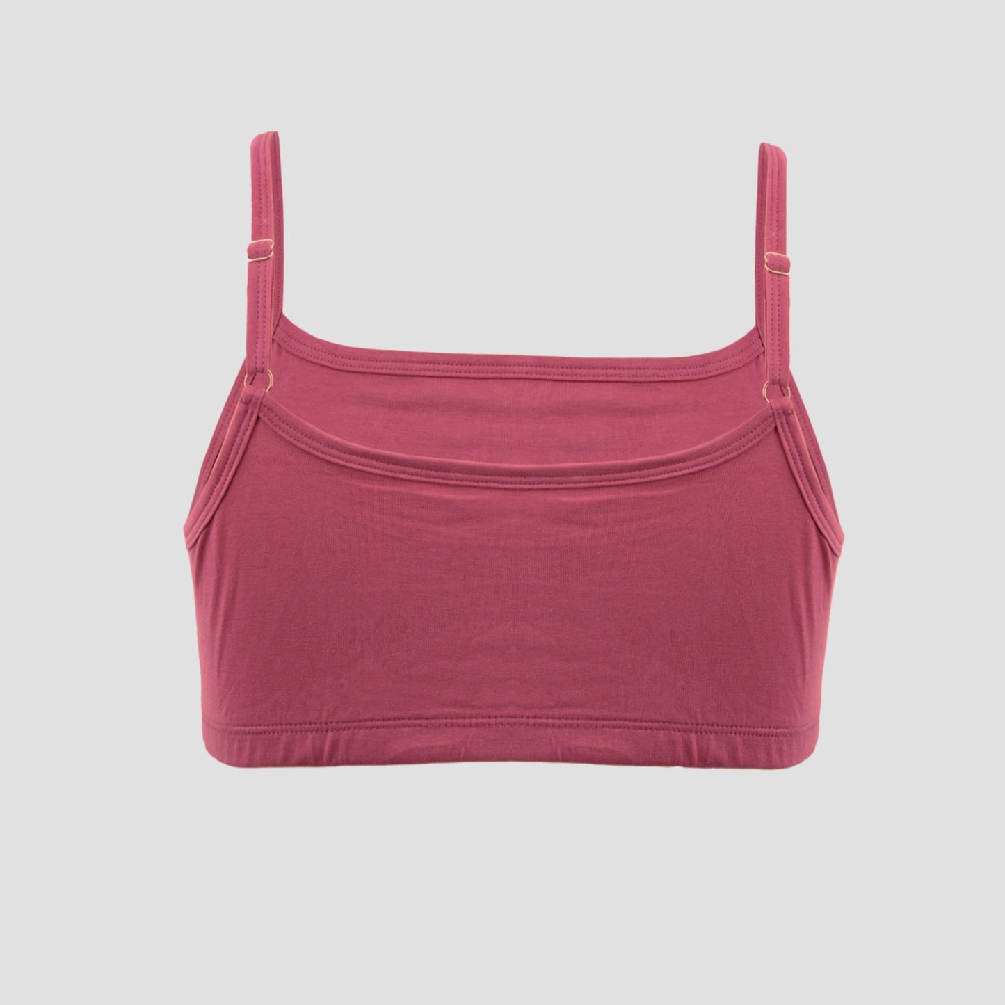 Beginners Bra | Non Padded | Double Layer - Pack of 1_Dusty Rose