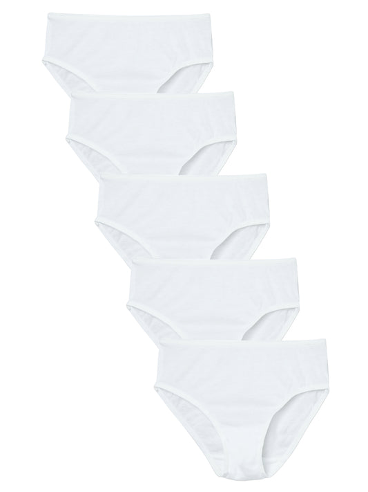 Girls Brief - White (Pack of 5).
