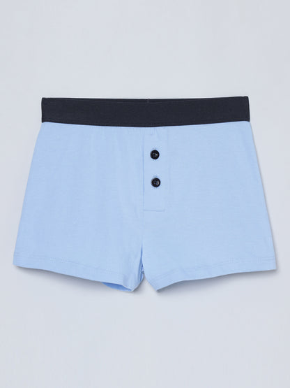 Boxer - Shark All Over Print & Solid Color Combo  Pack Of 3.