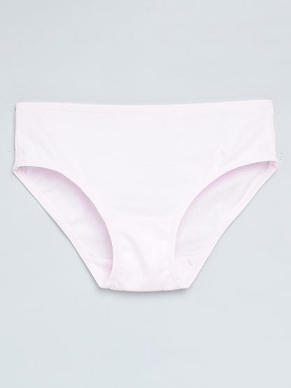 Girls Brief - Leo All Over Print Pack of 4.