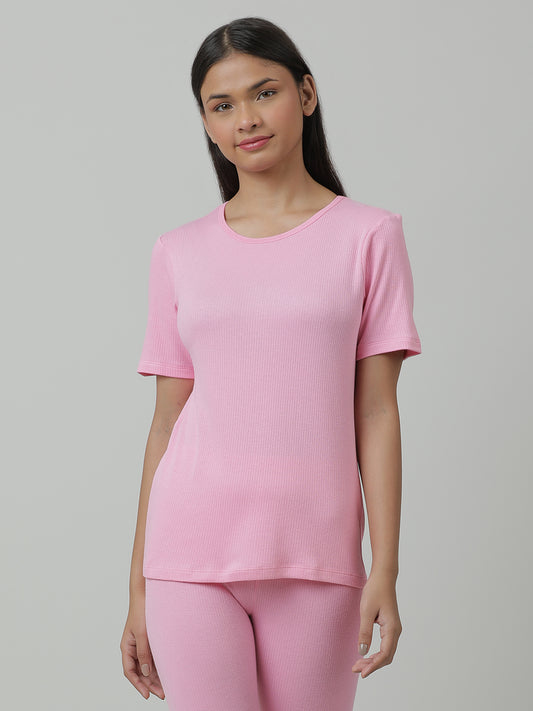 Unisex Thermal Short Sleeve _Pink.
