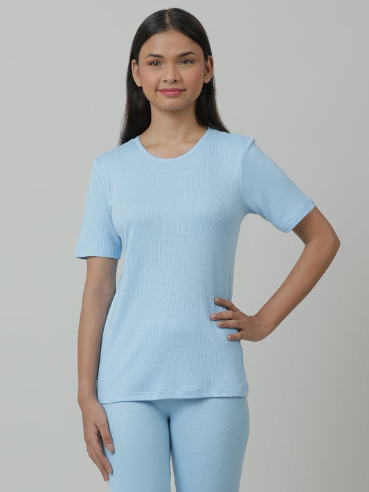 Unisex Thermal Short Sleeve _Blue.