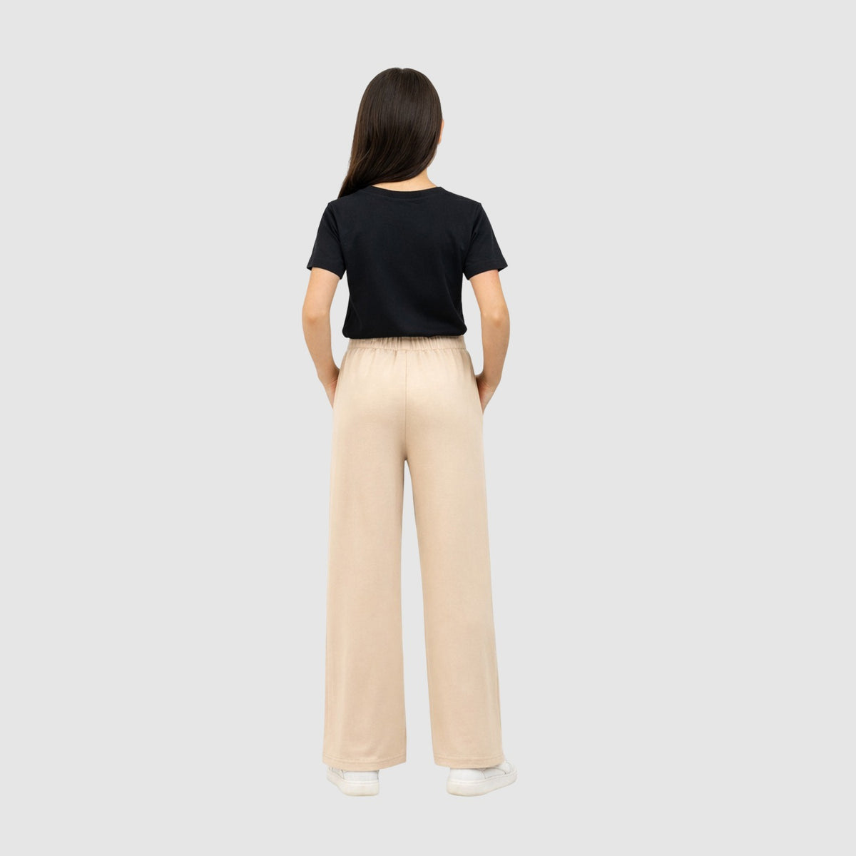 Girls Flare Pants – Nude