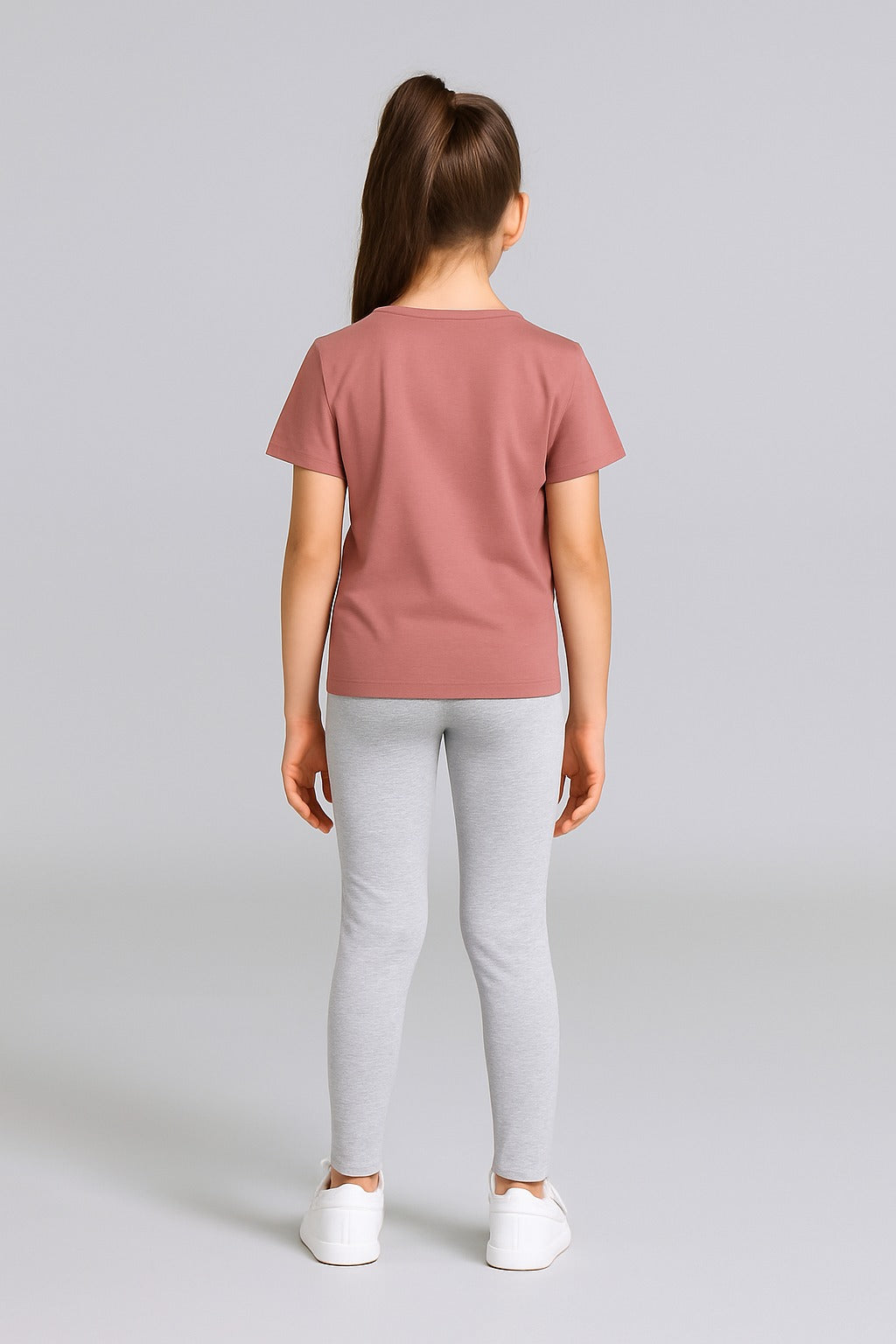 Girls Leggings Pack Of 1_Grey Melange