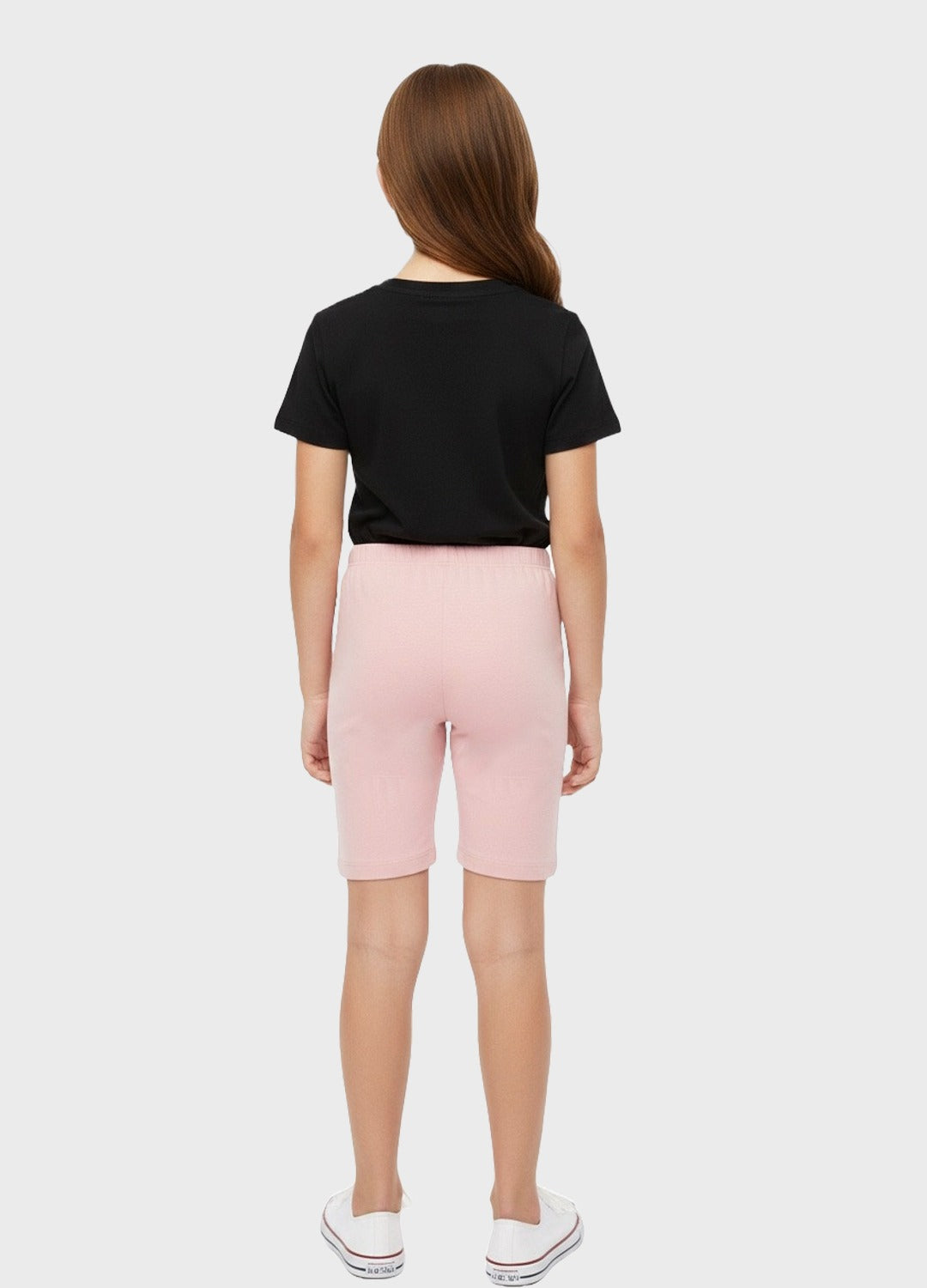 Charm N Cherish Girls Cotton Multiuse Shorties - Pack of 2 (RoseDust & Black)