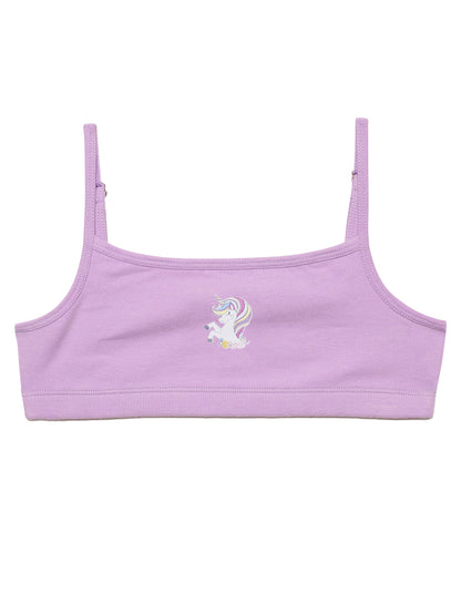 Beginners Bra - Unicorn Print Multicolor Pack of 4