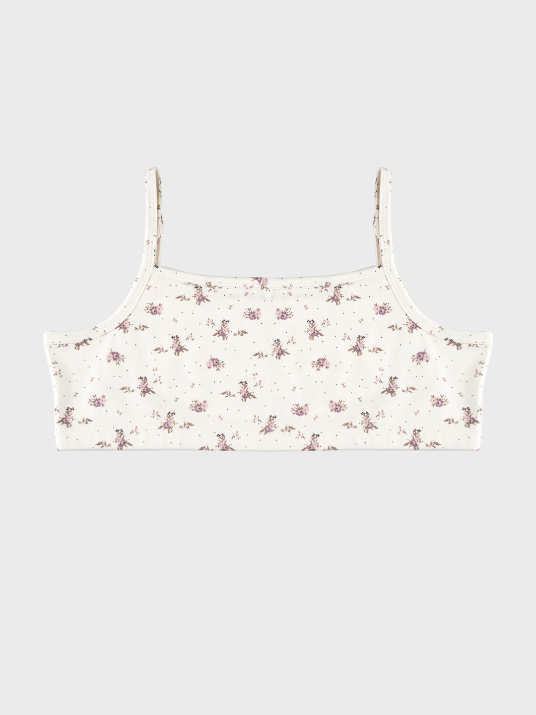 Beginners Bra - Floral All Over Print and Solid Color Combo Pack Of 2