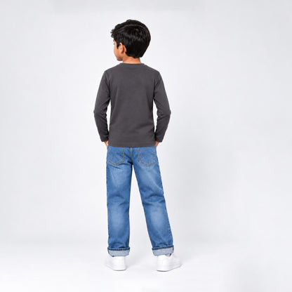 Boys' Cotton T-Shirt - Full Sleeve