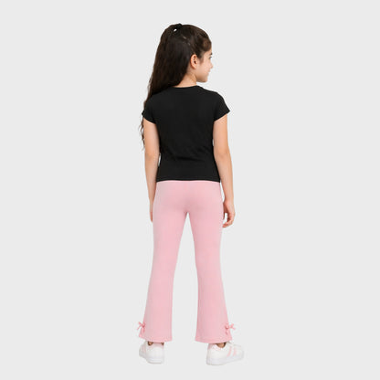 Girls' Cotton Leggings -  Rose Blossom (Pack of 1)