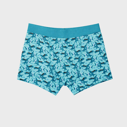CharmnCherish Boys' Trunk - Shark All Over Print Pack Of 2 for 2-16 Years - front view