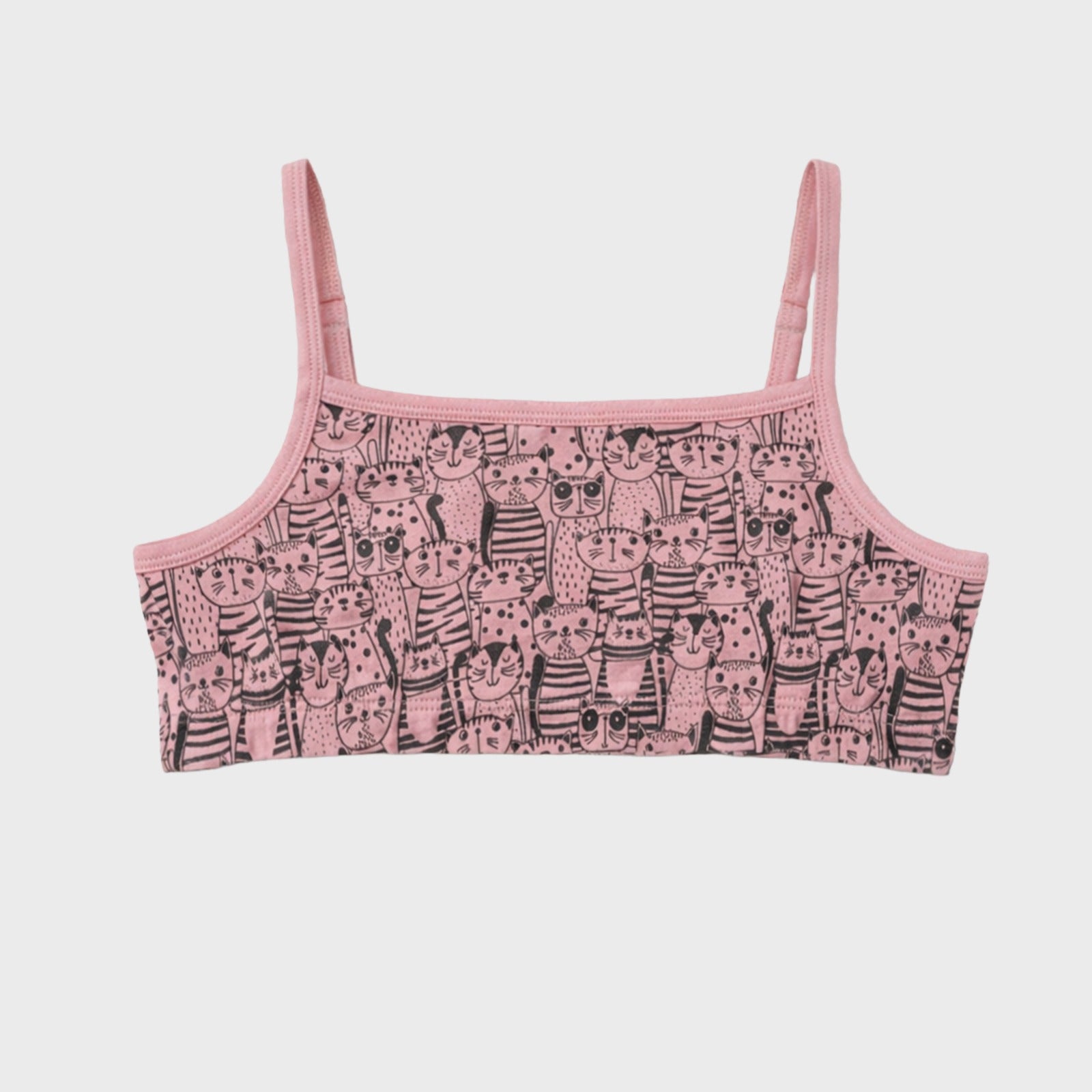 CharmnCherish Girls' Beginners Bra - Pack of 3_Multicolor for 7-16 Years - front view