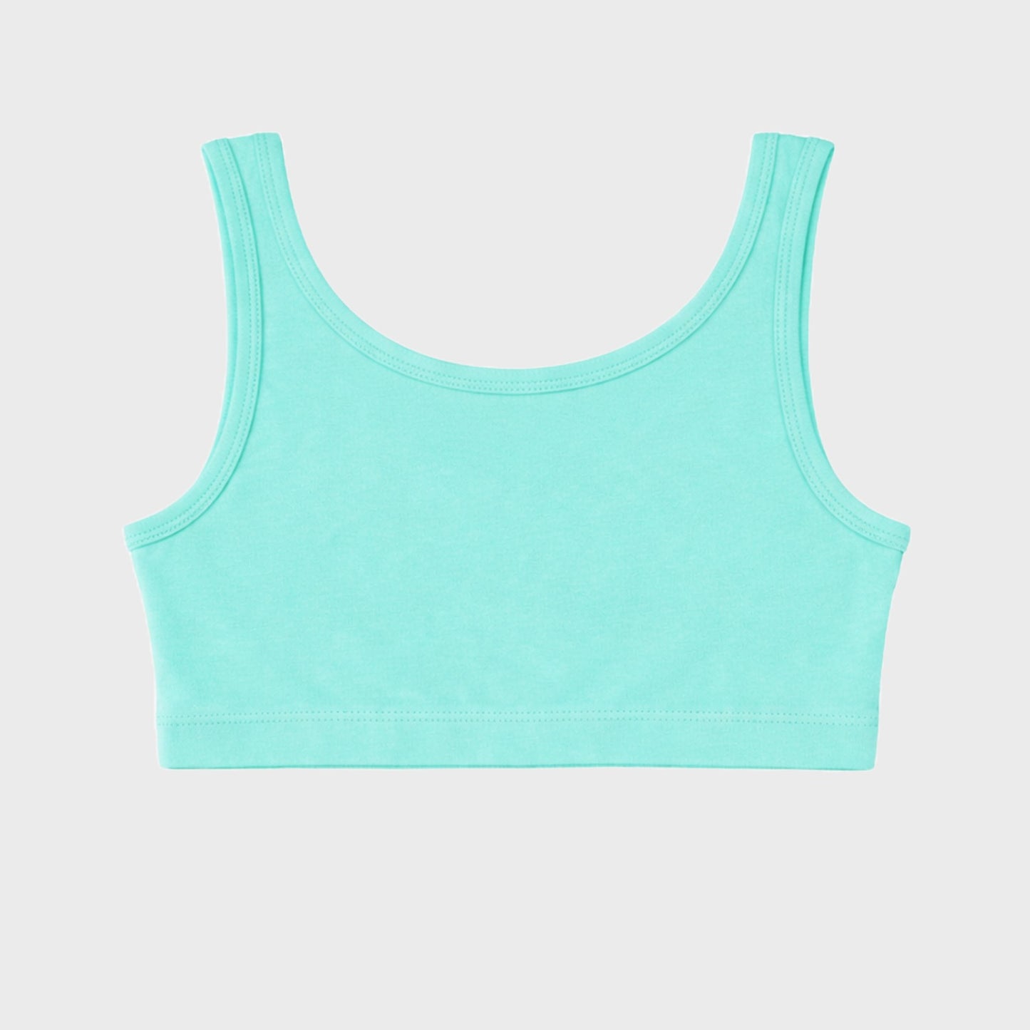 Girls Removable Padded Sports Crop Top