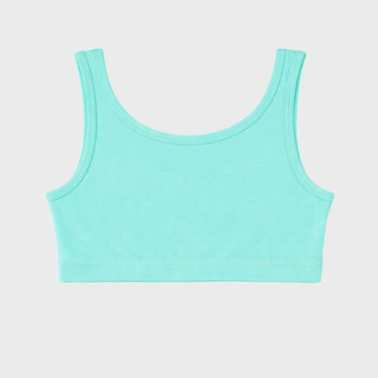Girls Removable Padded Sports Crop Top