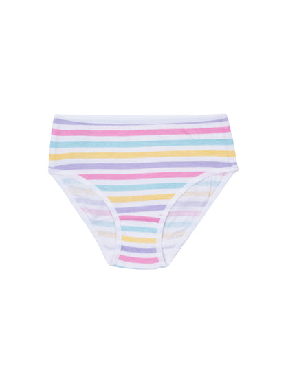 Girls Brief _Polka dot & Stripes All Over Print Pack of 7.