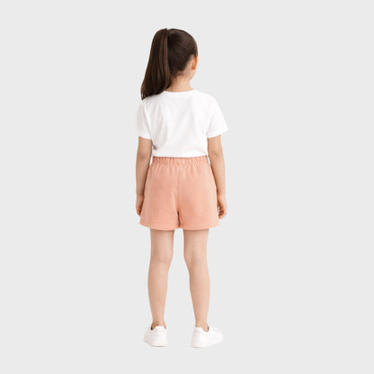 CharmnCherish Kids' Outer Shorts With Drawstring Pack Of 1 - close-up detail
