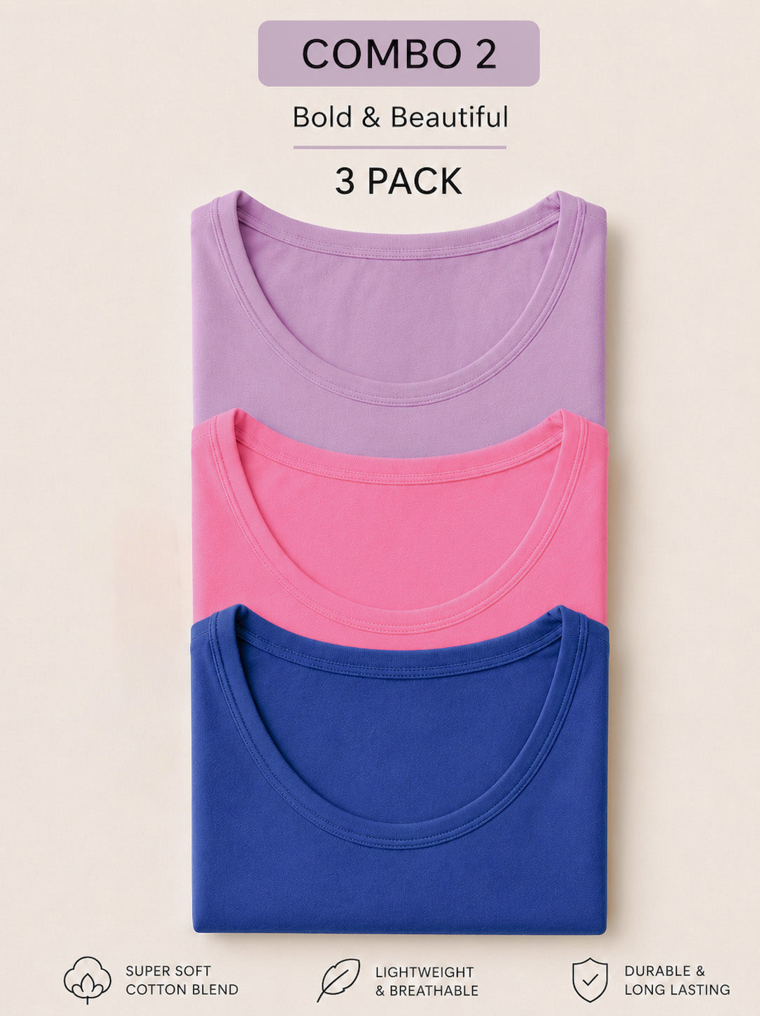 Girls Cotton Short Sleeve T-Shirt - Pack of 3
