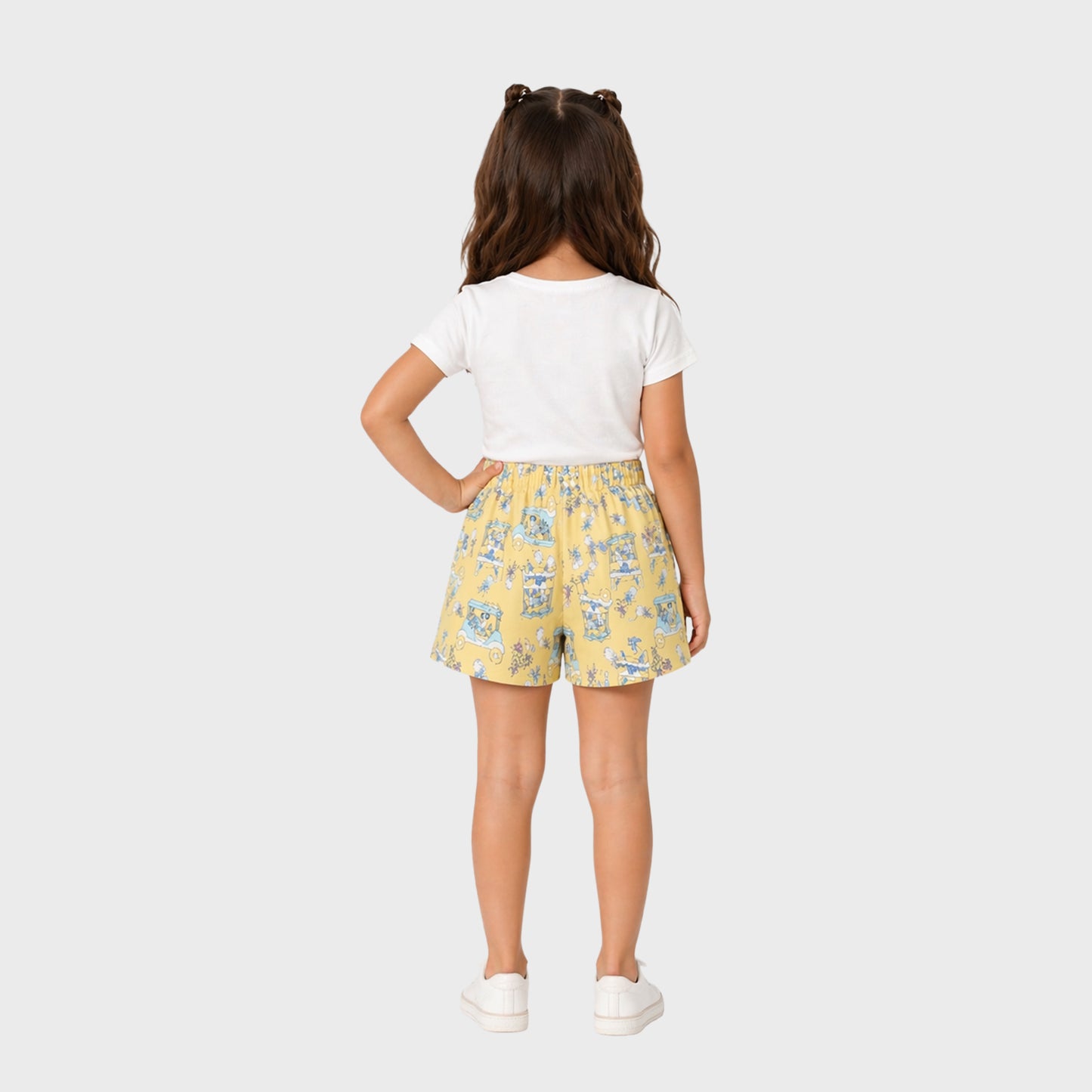 Girls Soft Cotton Printed Shorts