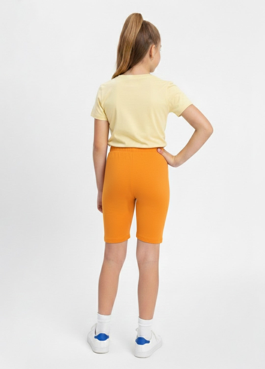 Charm N Cherish Girls Cotton Multiuse Shorties - Pack of 2 (Yellow & Black)