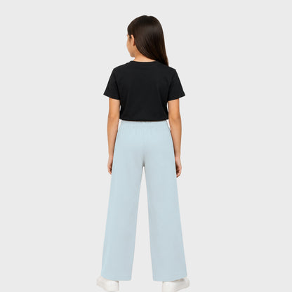 Girls Flare Pants – Baby Blue
