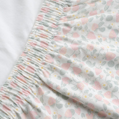 Girls' Pink Floral A-Line Dress with Ruffle Sleeves - Casual Summer Cotton Frock
