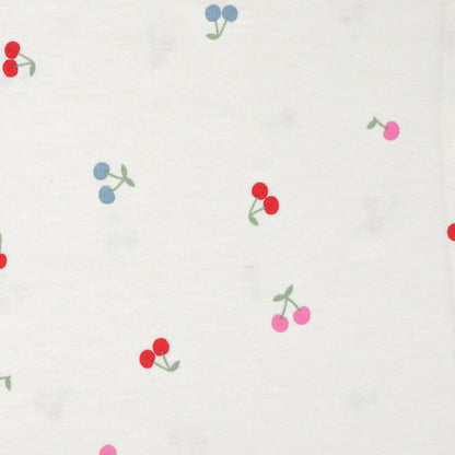 Girls' Gardenia Sleeveless Tank Top with Cherry Print - Soft Cotton