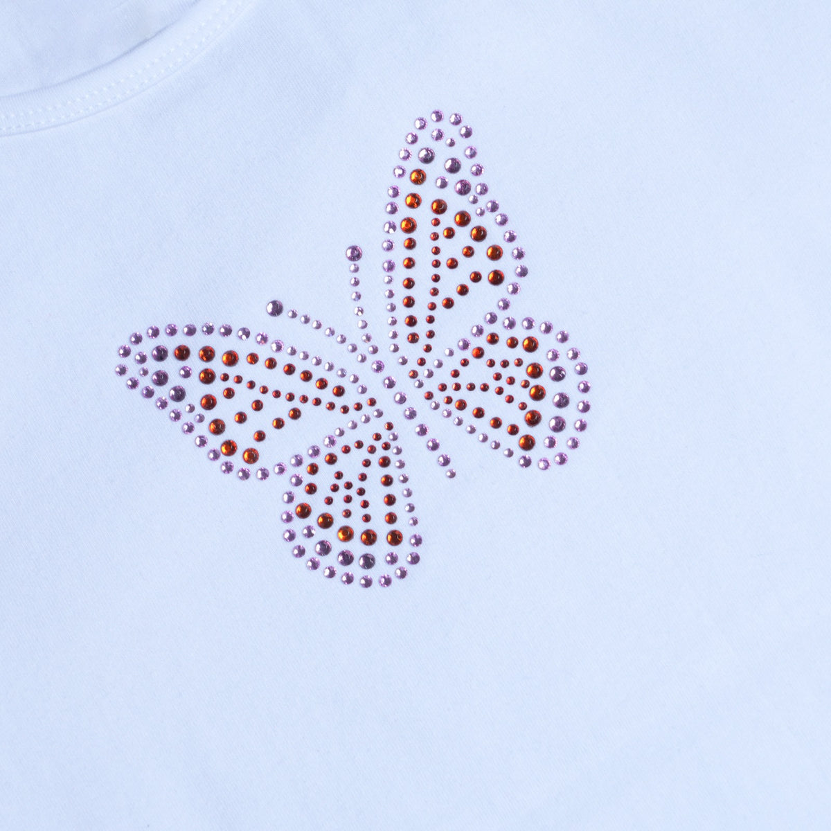 Girls' Cotton Stud Print T-Shirt