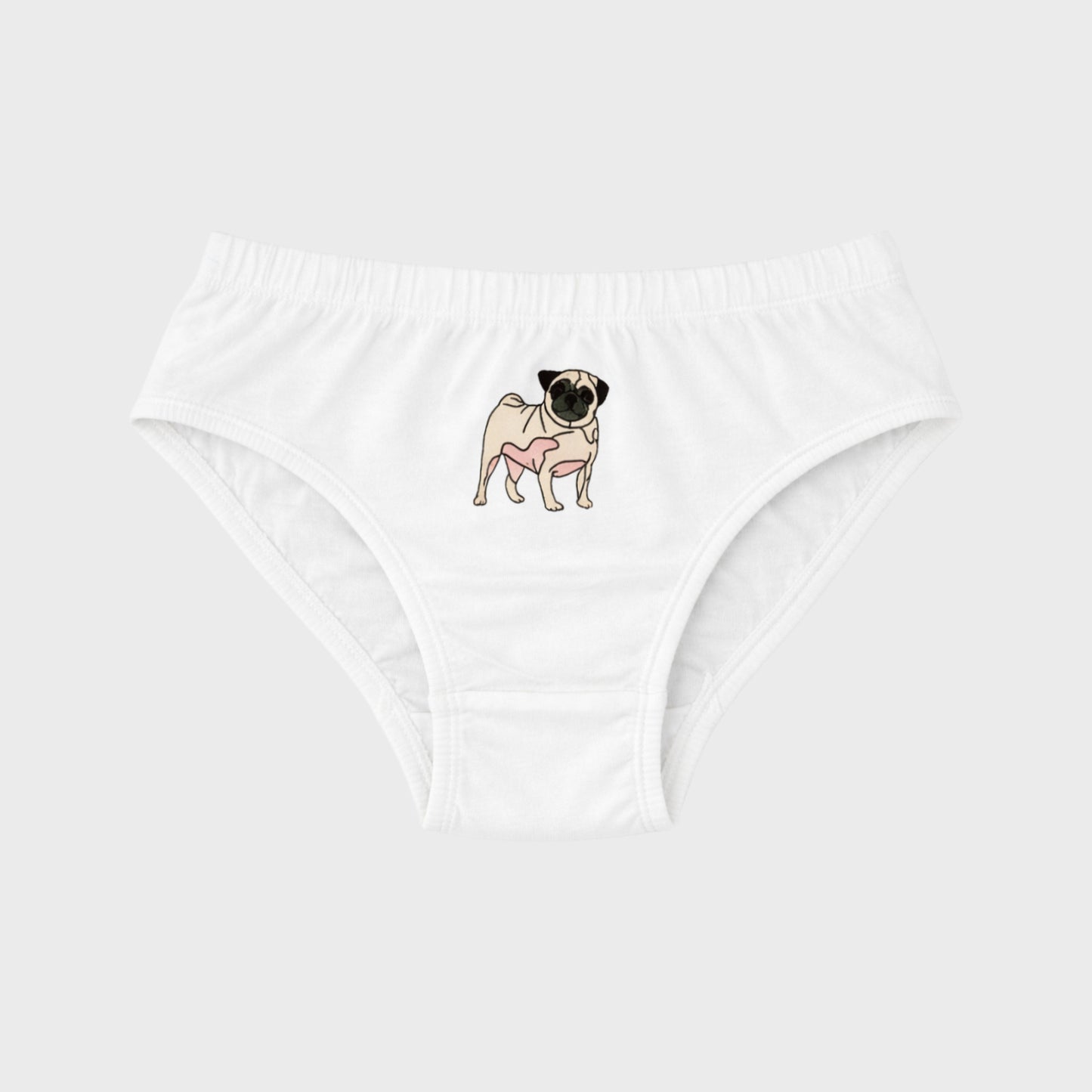 Charm N Cherish Boys Cotton Briefs (Pack of 6) | Cute Shark & Pug Dog Printed Underwear Combo for Kids