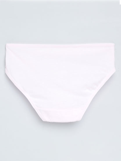 Girls Brief - Leo All Over Print Pack of 4.