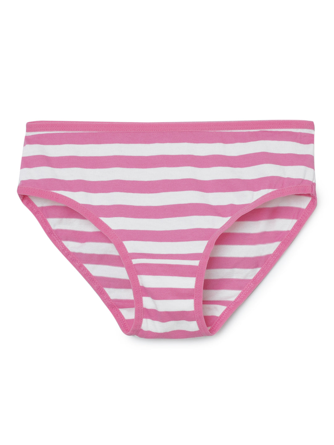 Girls Brief -Flower All over & Stripe Printed Brief Pack of 5.