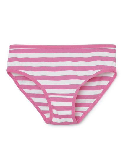 Girls Brief -Flower All over & Stripe Printed Brief Pack of 5.