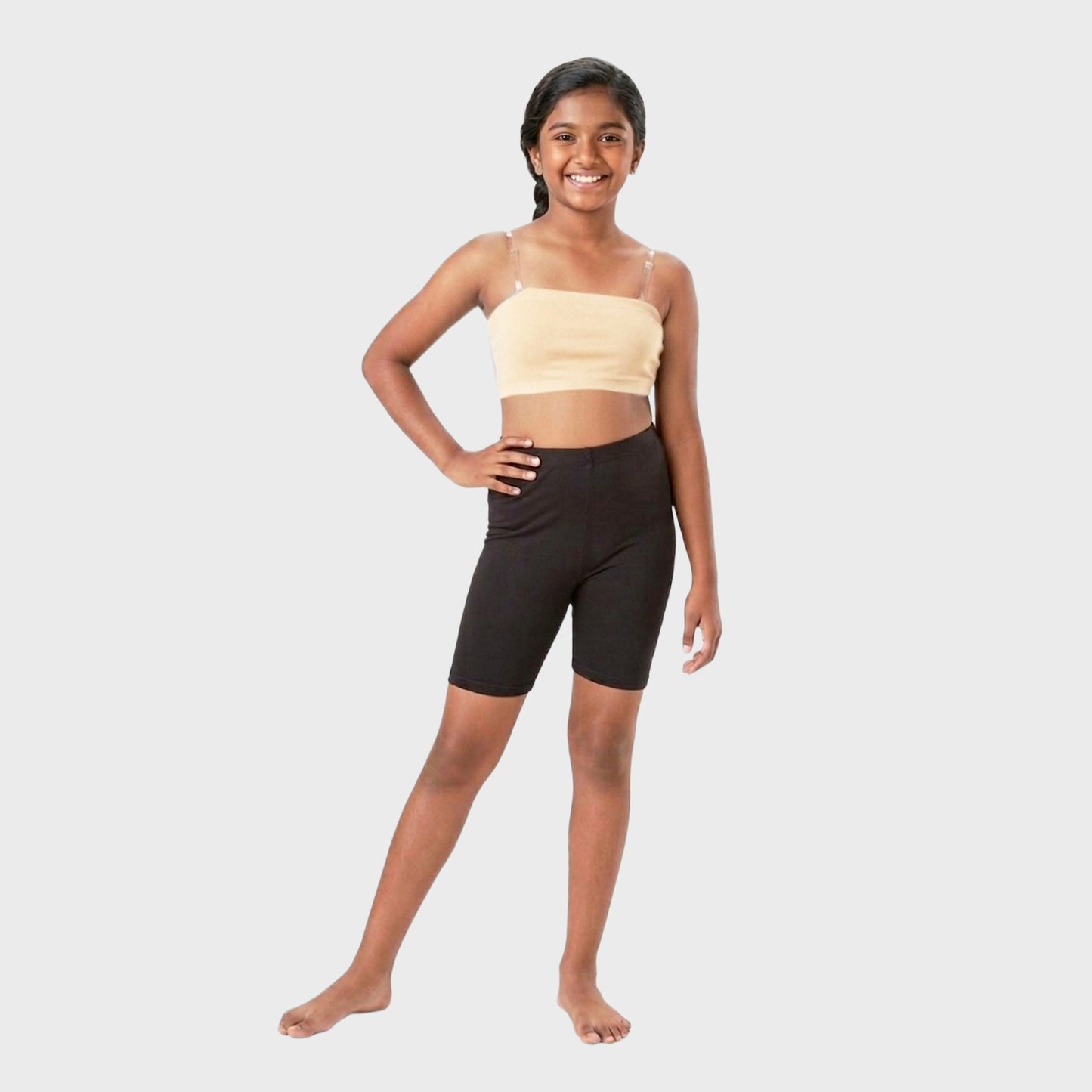 Girls Tube Bra Double Layer Removable Strap Pack Of 2