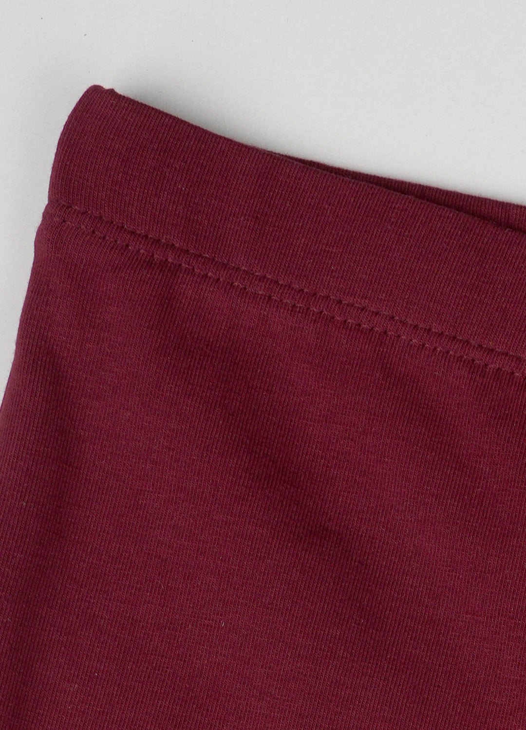 Charm N Cherish Girls Cotton Shorties - Pack of 2 (Maroon & Black)