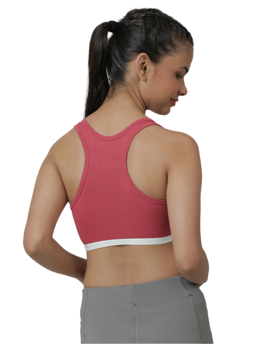Sports Bra -Solid Color  Combo Outer Elastic Pack of 3.