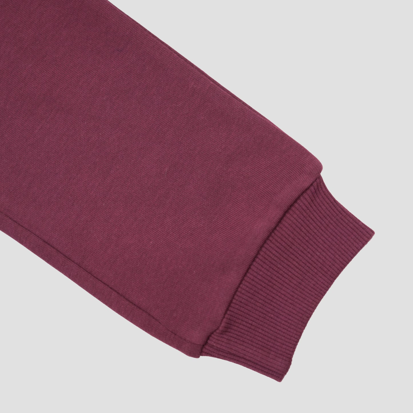 Charm N Cherish Boys Maroon Solid Elastic Waist Jogger Pants