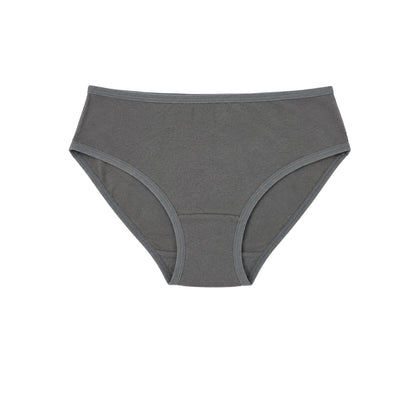 Girls Soft Cotton Brief Cute Animal Print, Solid Pink & Grey Briefs for Everyday Wear (Pack of 5)