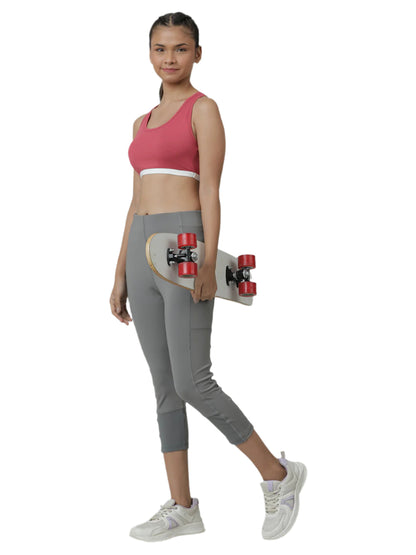 Sports Bra -Solid Color  Combo Outer Elastic Pack of 3.