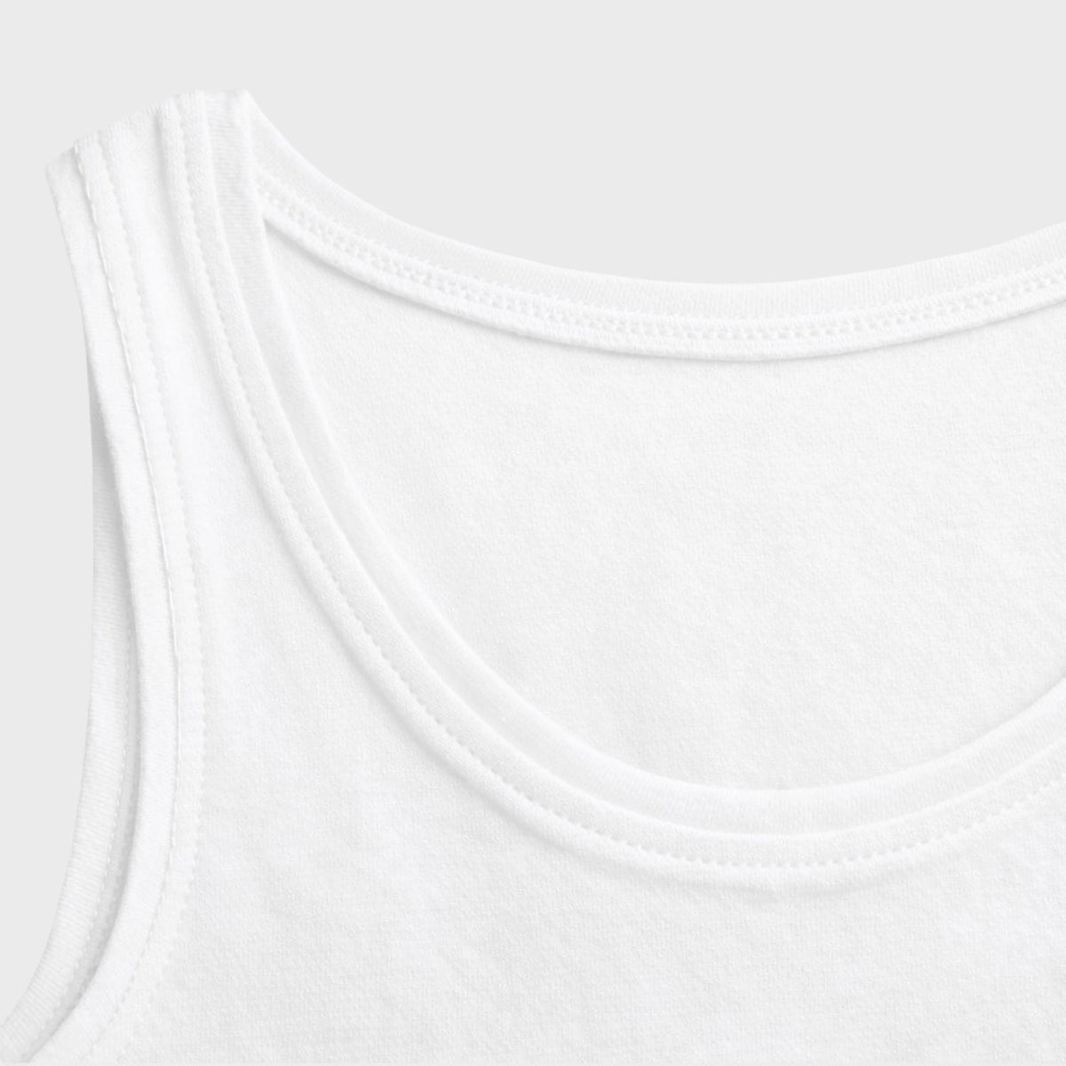 Girls' Cotton Crop Tank Top - Black