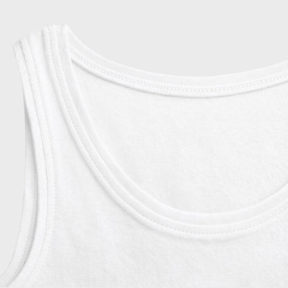 Girls' Cotton Crop Tank Top - Black