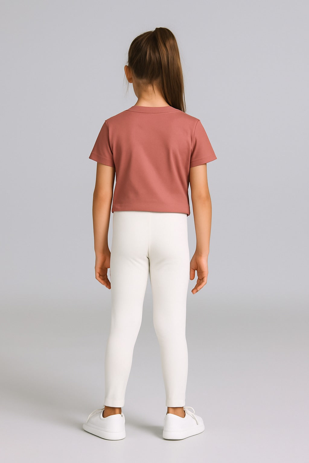 Girls Leggings Pack Of 1_Off White