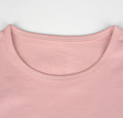 Girls Full Sleeve Tshirt Pack of 1_Rose Dust